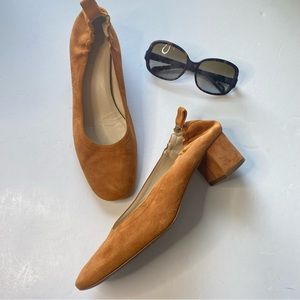 Everlane Italian Leather Suede Day Heels Size 9